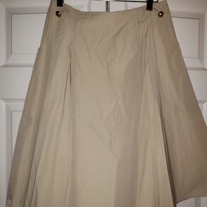 Tory Burch cream A-line skirt